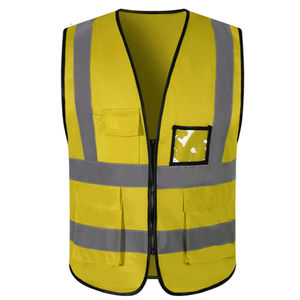 Chaleco de Seguridad de Alta Calidad Reflectante Personalizado de Alta Visibilidad Chaleco de Trabajo Personalizado de Alta Visibilidad Ropa de Trabajo de Invierno Chaleco de Seguridad - Product Image 3