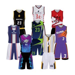 Vente en gros de vêtements de sport imprimés d'uniforme de basket-ball sur mesure de haute qualité avec nom d'équipe sportive - Product Image 5