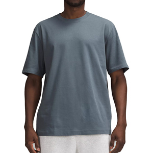 T-shirt décontracté en jersey lourd de qualité supérieure 300 GSM T-shirt respirant en coton tricoté sur mesure OEM de l'usine - Product Image 4