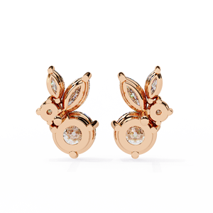 Boucles d'oreilles de luxe en or 14 carats avec diamants cultivés en laboratoire VVS 1.43CT Cut D E IGI Certified Rose Yellow White Gold Jewelry Trendy Weddings - Product Image 6