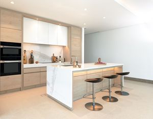 Factory Custom High End Modem Wooden Storage Furniture <strong>White</strong> <strong>Kitchen</strong> Cabinet with All <strong>Accessories</strong> - Product Image 1