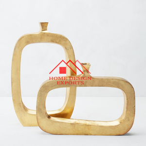 Latest Arrival Best Selling Handmade Metal <b>Vase</b> Tabletop Decor <b>Gold</b> Aluminum Metal <b>Vase</b> - Product Image 2