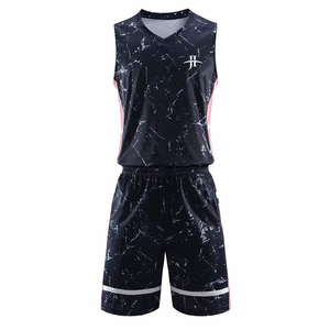 Vente en gros uniforme de basket-ball réversible bleu et blanc maillot de basket-ball respirant de haute qualité vêtements de basket-ball de mode personnalisés - Product Image 1