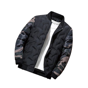 Abrigos de invierno para hombre con logotipo personalizado, chaquetas acolchadas ligeras con capucha de nailon para exteriores, abrigo cálido Formal con burbujas, Material de algodón - Product Image 1
