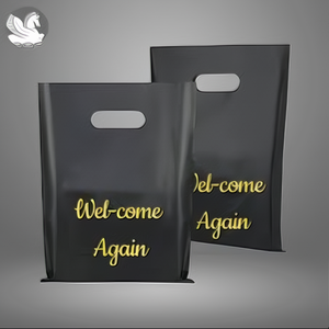 Sacs de shopping personnalisés en gros, prix de gros, matériau PE, impression personnalisée de la marque, motifs imprimés en couleur vive - Product Image 6