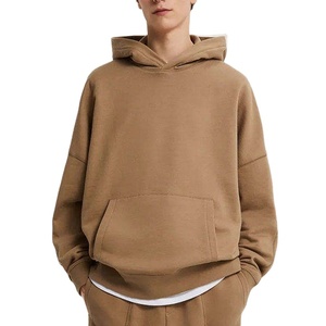Dernière vente en gros de sweat à capuche ajusté de taille régulière pour hommes avec logo personnalisé sweat à capuche unisexe surdimensionné en coton à manches longues uni pull-over vierge - Product Image 1