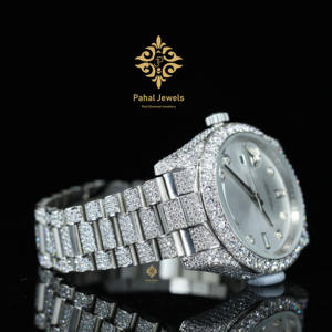 Montre pour homme de luxe Hip Hop, bracelet en acier inoxydable de haute qualité, style tendance, sertie de diamants en moissanite, style luxueux - Product Image 6