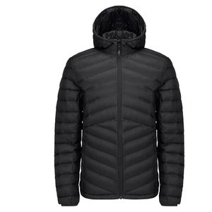 Veste d'hiver résistante à l'eau pour hommes avec fermeture éclair complète et capuche coupe-vent Logo avant-Manteau d'hiver à capuche - Product Image 6