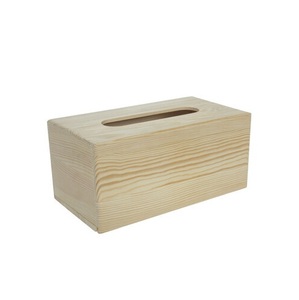 Boîte à mouchoirs en bois pour fêtes de mariage à la maison Boîte à mouchoirs en bois pour bureau à domicile Boîte à mouchoirs en papier de forme carrée pour dessus de table de mariage - Product Image 6