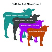 Nouvel équipement d'élevage couverture de veau en polyester imperméable pour la protection du bétail pour le vêlage et les fermes de veaux
