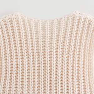 Suéter de punto corto sin mangas de algodón 100% informal para mujer, chaleco con logotipo frontal grueso para primavera Otoño Invierno - Product Image 5