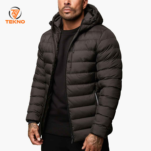 Abrigo de invierno brillante de moda promocional de alta calidad para hombre, chaqueta acolchada personalizada, chaqueta de burbujas acolchada, servicio OEM - Product Image 1