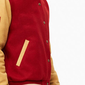 Chaqueta de Invierno Letterman Personalizada de Alta Calidad OEM, Lana/Algodón, Secado Rápido, Resistente al Viento, Transpirable, Cuello Alto, Nuevo Diseño Frontal - Product Image 5
