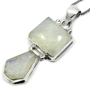 Colgantes de piedras preciosas de arcoíris naturales de Plata de Ley 925 hechos a mano, joyería de piedra natal fina a la moda a granel - Product Image 1