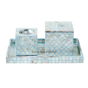 Fantaisie Table Décoratif Qualité Supérieure Nacre Incrustation Cire Fondeur Bougeoir Encens Bakhoor Brûleur Titulaire - Product Image 5