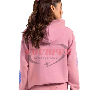 Nouveauté personnalisée, sweat à capuche imprimé tendance et élégant pour femmes à prix raisonnable pour vêtements d'extérieur - Product Image 2