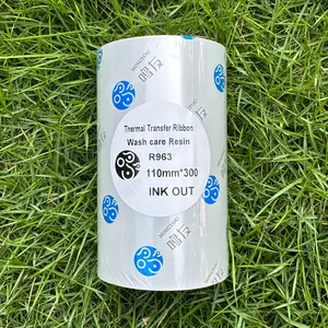 Premium Suppliers Scratch Resistant Textile Wash Resin Care Ink Color 30mmx300m Customizable Thermal Transfer Printer Ribbons