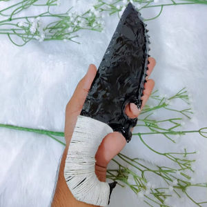 Couteau Fantastique en Obsidienne Noire, Pierre Précieuse Faite à la Main, Qualité Premium, 10 Pouces, Cadeau Wicca pour Éliminer la Négativité - Product Image 1
