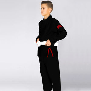 Uniforme de karaté noir pour enfants de meilleure qualité, vêtements de sport confortables et populaires pour les arts martiaux, prix bas quantité minimale de commande à vendre - Product Image 4