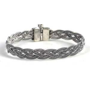 Bracelet Telli Orgu à 3 niveaux en argent sterling 925 couleur bordeaux avec Bilezik pour cadeau - Product Image 3