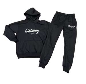 Unisex 100% algodón polar Jogging Track Sweat Suit personalizado invierno pantalones de chándal conjunto con capucha con logotipo impreso para hombres y mujeres - Product Image 1