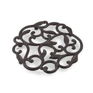Cast Iron Trivet Rustic Style Antique Finishing <b>Cat</b> Face Shaped Hot Pan <b>Stand</b> Hot Pan Holder Kitchen Worktop Protector - Product Image 2