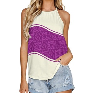 Camisetas sin mangas de sublimación de punto informales para mujer Diseño sin mangas transpirable con logotipo personalizable en la parte delantera Nueva colección - Product Image 5