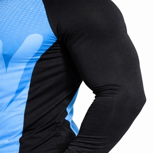 T-shirt de sport à manches longues pour homme, compression, séchage rapide, entraînement en salle de sport, rashguard de haute qualité pour homme - Product Image 4
