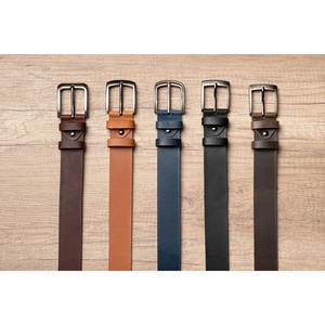 Cinturón de cuero de vaca original para vaqueros y trajes cinturón de cuero elegante de Uso largo cómodo y fuerte para trajes de oficina - Product Image 5