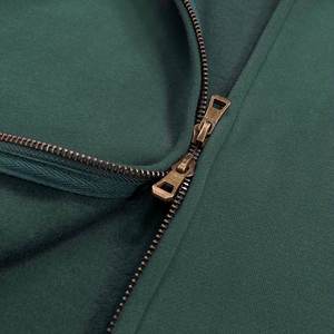 100 por ciento de algodón con cremallera completa Sudadera con capucha gruesa con hombros descubiertos Boxy Cropped Hoodie para hombres - Product Image 5