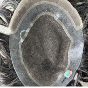 วิกผมผู้ชาย WigBD ผมแท้ 100% จากยุโรป แบบเต็มศีรษะ ทรงตรงหยิกเล็กน้อย สำหรับระบบทดแทนผม - Product Image 3