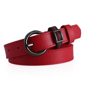 Ceinture décontractée en cuir véritable réglable en alliage noir à transfert thermique - GENTS GARB Respirante et durable - Product Image 5