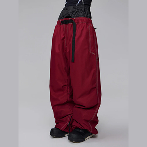 Jean en denim Freerider de montagne pour hommes Pantalon baggy de neige Pantalon baggy de ski imperméable pour hommes Guêtre à la taille - Product Image 3