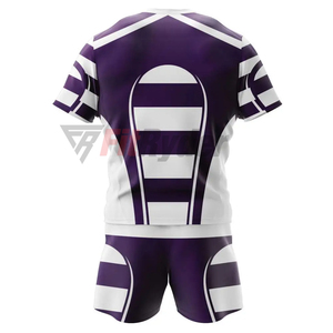 Uniforme de Rugby Unisex con Logotipo Personalizado al por Mayor, Nuevo Diseño, Ropa de Equipo de Secado Rápido, Anti-UV, Talla Grande, Material de Poliéster Transpirable, OEM - Product Image 3