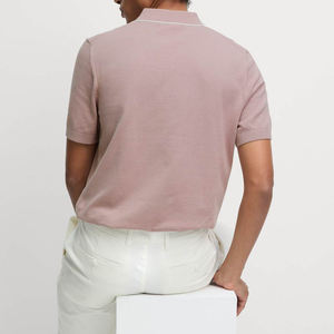 Chemises polo grande taille pour hommes Fournisseur de vêtements OEM Matériau tricoté en coton à manches courtes disponible en commandes en gros - Product Image 2