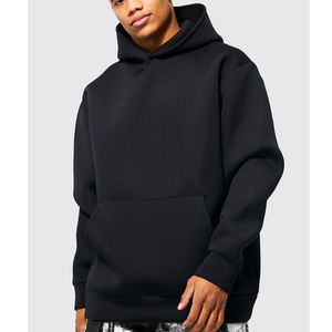 Sweat à capuche pour homme surdimensionné à épaules tombantes avec impression de logo personnalisée, 100% coton, sweat à capuche lourd vierge - Product Image 5