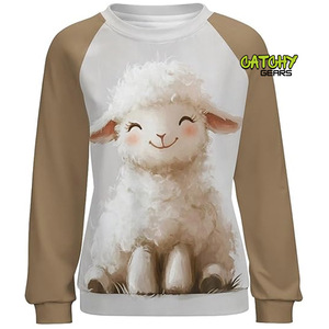 Sweat-shirt unisexe en polaire à col rond, tissu chaud, vêtements décontractés pour l'automne et l'hiver, fournisseur en gros personnalisé - Product Image 3