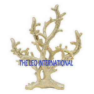 โต๊ะประดับรูปทรงเรขาคณิตสำหรับห้องนั่งเล่น โรงแรม ห้างสรรพสินค้า ของตกแต่งภายในบ้าน สีเทาเคลือบฐานหินอ่อน - Product Image 5