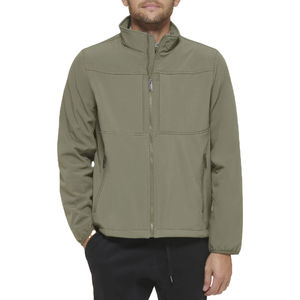 Meilleur prix pour une veste softshell décontractée en toile de haute qualité, unisexe, pour l'hiver, avec logo sur le devant, coupe-vent et imperméable - Product Image 1