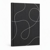Carnet de notes abstrait ligné en carbone, impression personnalisée, bloc-notes professionnel en gros