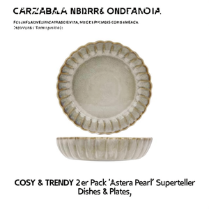 COSY & TRENDY 2er Pack 'Astera Pearl' Suppenteller Dishes & <b>Plates</b> - Product Image 2