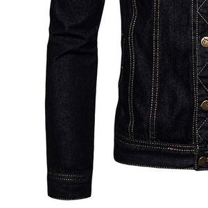 Nouvelle veste en jean élégante pour hommes Nouveau design personnalisé Décoration de poche respirante de taille normale Streetwear Veste en jean pour hommes - Product Image 3