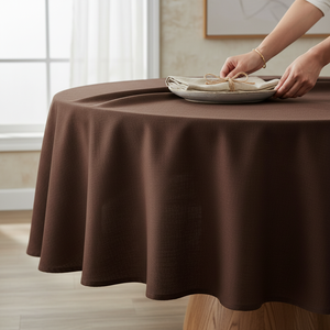 Natural Duck Fabric <b>Tablecloth</b> Cotton Polyester Heavyweight Durable Eco-Friendly Waterproof Customizable Luxury Style for - Product Image 3