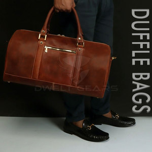 2024 Factory Custom Leather Duffle <b>Bag</b> <b>Men's</b> Tote Gym <b>Bag</b> Travel Whole <b>Sale</b> Price Duffle <b>Bag</b> - Product Image 4