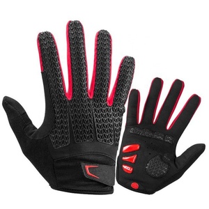 Guantes unisex de LICRA personalizados de fábrica para motocicleta, guantes transpirables para ciclismo, guantes de MTB perforados para deportes al aire libre - Product Image 1