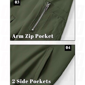Dernier design, vente chaude, blousons bomber personnalisables, coupe-vent d'automne, veste d'hiver, broderie chenille polyester, tenue de pilote - Product Image 6