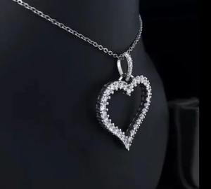 Luxury Handmade <b>Gold</b> <b>Heart</b> <b>Pendant</b> with a Round Brilliant Cut Diamond Elegant Jewelry for Women Ideal for Gifting & Party Wear - Product Image 6