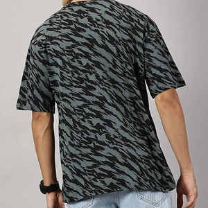 T-shirt en tissu éponge à séchage rapide, coupe classique, confortable, tendance streetwear, nouvelle collection - Product Image 2