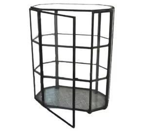 Joyero Duradero de Vidrio Transparente con Bordes de Metal Negro, Vidrio Transparente Antiguo Hecho para Guardar Joyas - Product Image 2