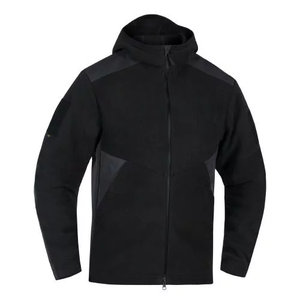 Veste de terrain mi-saison à capuche pour homme, respirante, 100% polyester microfleece, anti-UV, séchage rapide, multi-poches, coupe classique - Product Image 1